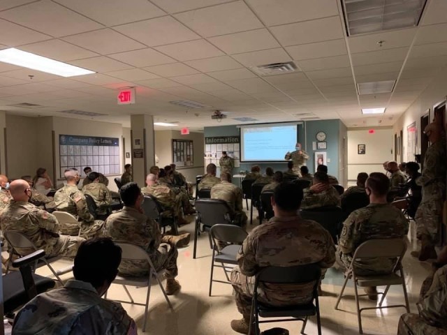 Fort Hood Soldiers participate in Operation Phantom Action leadership training. (Photo courtesy of Fort Hood SRU)