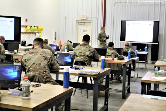 A Regional Training Site (RTS)-Maintenance instructor leads a class Oct. 15, 2020, at the RTS-Maintenance training complex on the cantonment area at Fort McCoy, Wis. RTS-Maintenance trains hundreds of Soldiers every year. RTS-Maintenance at Fort...