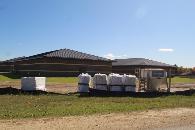 Work on five new battle simulations buildings in the 200 block is shown Oct. 15, 2020, at Fort McCoy, Wis. Contractor MDM Construction Supply of Rockford, Ill., is constructing the new buildings and related infrastructure. The Fort McCoy...