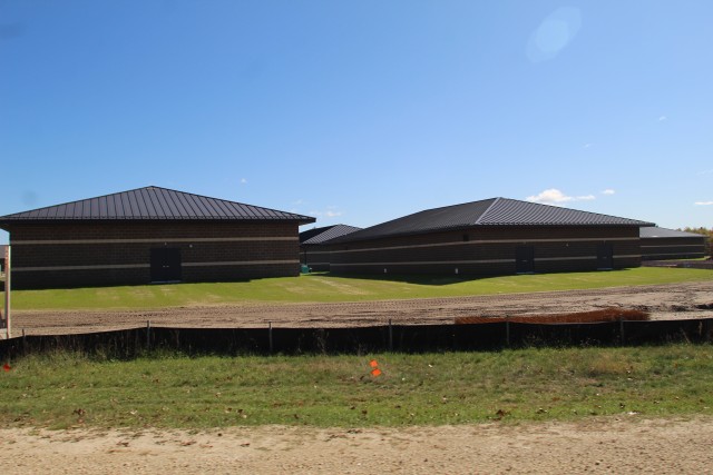 Work on five new battle simulations buildings in the 200 block is shown Oct. 15, 2020, at Fort McCoy, Wis. Contractor MDM Construction Supply of Rockford, Ill., is constructing the new buildings and related infrastructure. The Fort McCoy...