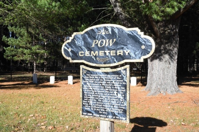 The Prisoner of War (POW) Cemetery on Route 26, across from Fort Drum, was established during World War II, and is the smallest among the U.S. Army's 40 cemeteries. This cemetery contains the remains of one Italian and six German POWs. (Photo by...