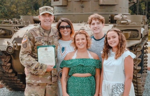 Sgt. Maj. Patrick McGrath, 108th ADA. Bde., shares his story of seeking help after contemplating suicide in 2019.