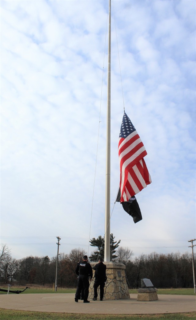 Photo Essay: Fort McCoy Police Department officers complete flag ...