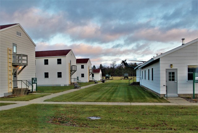 Historical buildings are shown Nov. 11, 2020, at Fort McCoy, Wis., at the installation’s historic Commemorative Area. The Commemorative Area consists of five World War II-era buildings set aside to help tell Fort McCoy’s unique story. These...
