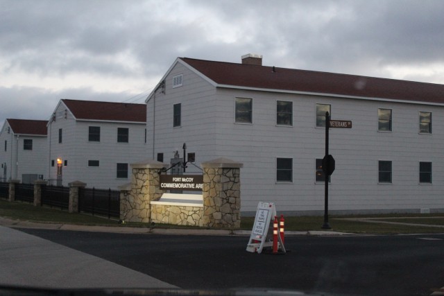 Historical buildings are shown Nov. 11, 2020, at Fort McCoy, Wis., at the installation’s historic Commemorative Area. The Commemorative Area consists of five World War II-era buildings set aside to help tell Fort McCoy’s unique story. These...