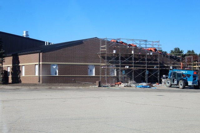 Renovation work on building 2880 on the cantonment area at Fort McCoy, Wis., is shown Oct. 30, 2020. This former facility used by a Navy Reserve Seabees unit is undergoing the renovation to create new spaces for several garrison offices from the...