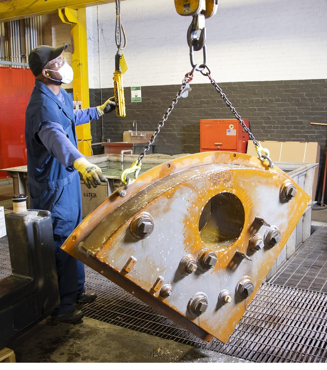 Shipping containers used to deliver components to the warfighter ...