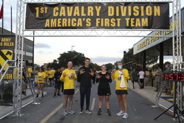 Troopers with the 1st Calvary Division participate in the 36th annual Army Ten-Miler Oct. 16, 2020. Due to COVID-19 the run moved from the traditional Washington D.C. location to a virtual event.
(U.S. Army Photo by Spc. Tiffany Banks)
