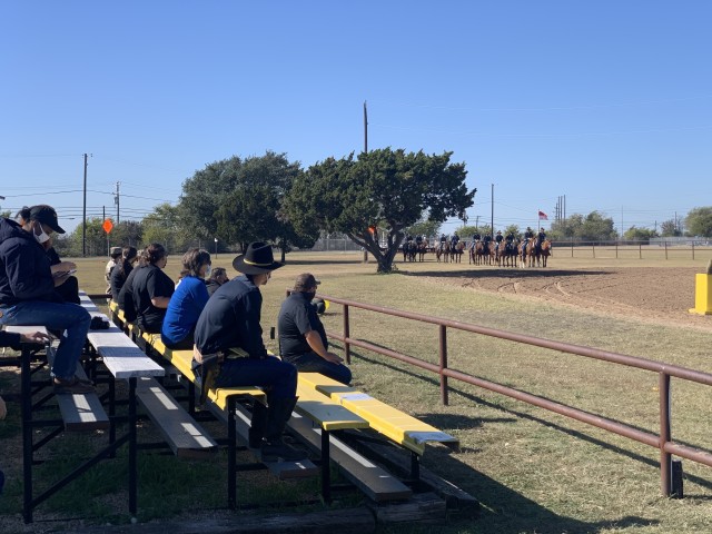 The 1st Cavalry Division hosted 17 personnel from Leadership Killeen, at Fort Hood, 18 November, 2020. Participants were given a live demonstration at the Horse Cavalry Detachment.