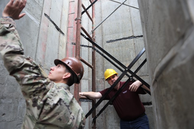 19th Engineers continue progress on steel cutting bunker despite weather, COVID-19 setbacks