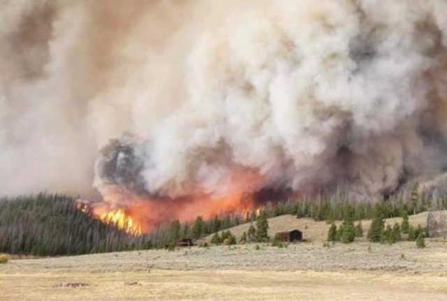 Mullen Fire, West of Laramie, WY