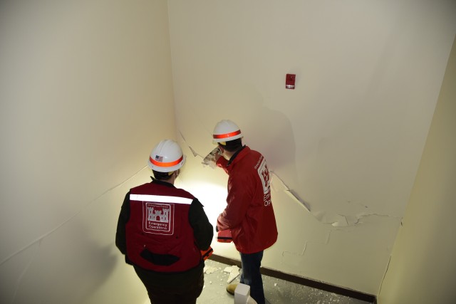USACE structural assessment team inspects damage