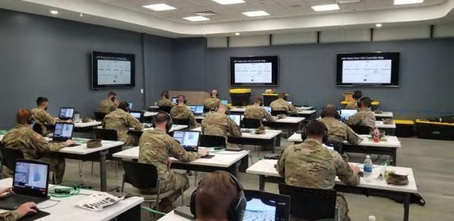 U.S. Army Soldiers from 2nd Armored Brigade Combat Team, 1st Cavalry Division, participate in a Virtual Experiment in the Army’s Optionally Manned Tank program at the Detroit Arsenal in Warren, Mich., Sept. 15, 2020. The Soldiers provided input...