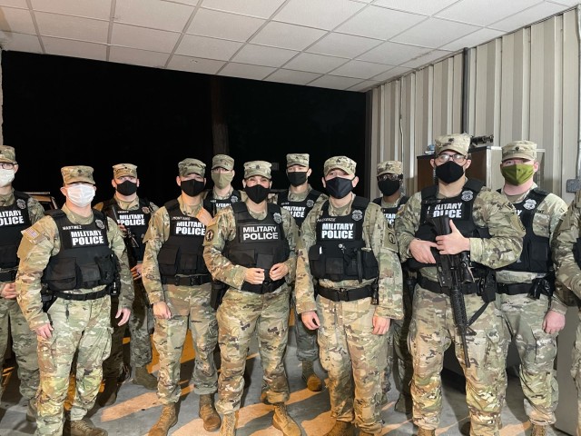 Soldiers with the 549th Military Police Company, 385th Military Police Battalion, commend Command Sgt. Maj. Rebecca Myers, Fort Stewart and Hunter Army Airfield Garrison senior enlisted leader, during her final ride on Fort Stewart, Nov. 27, to...