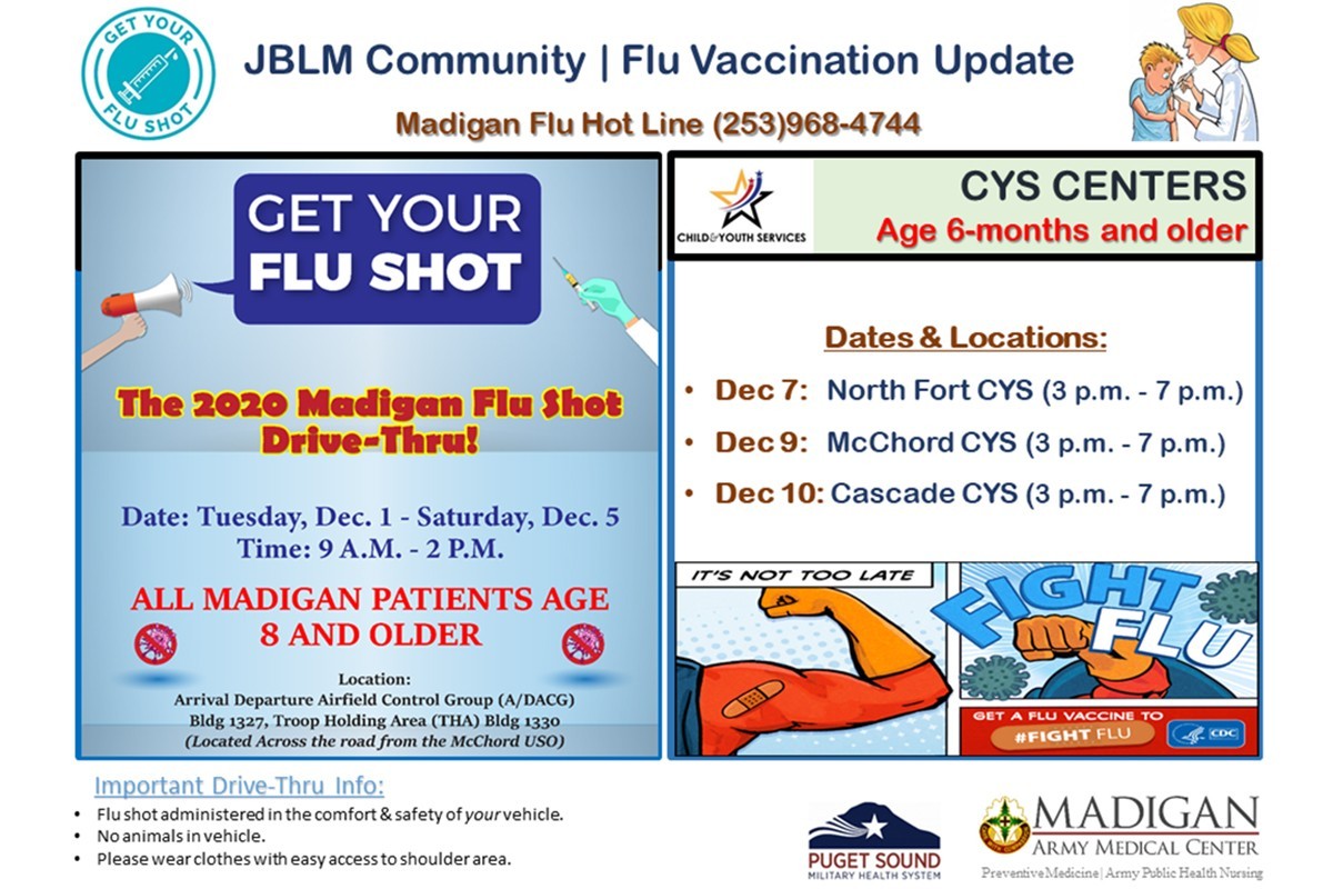 Madigan operates flu shot drivethru for all patients Article The United States Army