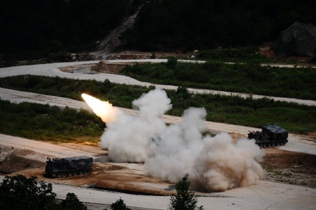 MLRS Rocket Fire