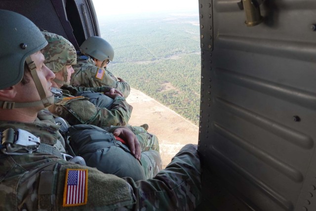 Soldiers from the United States Special Operations Command community take part in Airborne Operations, as part of Operation Toy Drop, hosted by the 95th Civil Affairs Brigade, Special Operations, Airborne, at Fort Bragg, N.C., December 4, 2020. For the past 20 years, USASOC has hosted Operation Toy Drop, which donates the toys collected and then gives them to Toys for Tots.