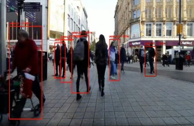 Screen capture of the situational awareness software developed by cadets.