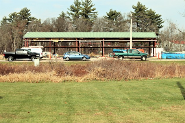 Construction of a fitness facility at the Fort McCoy running track is shown Nov. 19, 2020, on the cantonment area at Fort McCoy, Wis. MDM Construction, headquartered in Rockford, Ill., is the contractor for the construction. They were awarded the...