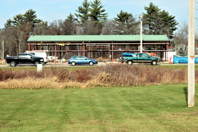 Construction of a fitness facility at the Fort McCoy running track is shown Nov. 19, 2020, on the cantonment area at Fort McCoy, Wis. MDM Construction, headquartered in Rockford, Ill., is the contractor for the construction. They were awarded the...