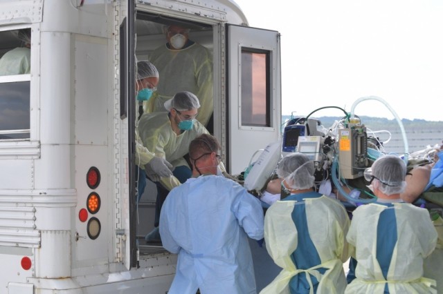 COVID-19 aeromedical evacuations