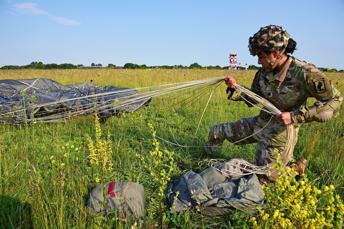 Securing the parachute