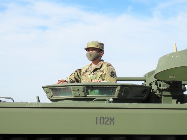 Eight-year-old Miguel Garcia and others participate in a Make a Wish Foundation event Nov. 7, 2020, at Fort McCoy, Wis. On Nov. 7, Fort McCoy hosted a Make a Wish Foundation event for Garcia, whose wish was to be an Army Soldier. Garcia was able...