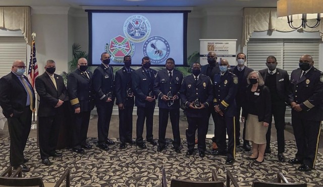 Fort Belvoir’s outstanding police, security guards and firefighters were honored at the 13th annual Mount Vernon-Lee Police-Fire Tribute at Belle Haven Country