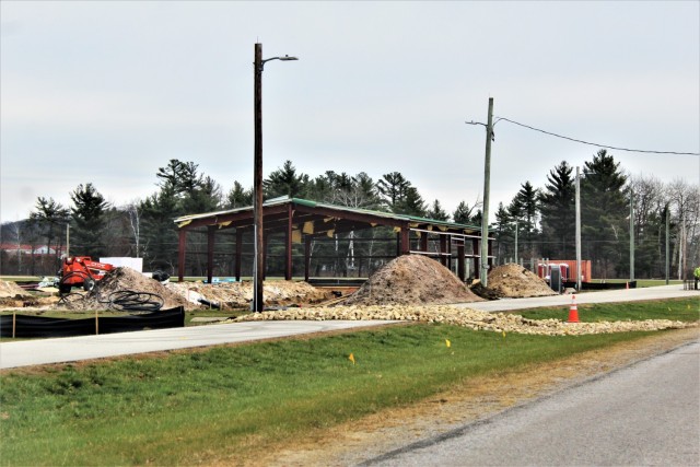 Construction of a fitness facility at the Fort McCoy running track is shown Nov. 12, 2020, on the cantonment area at Fort McCoy, Wis. MDM Construction, headquartered in Rockford, Ill., is the contractor for the construction. They were awarded the...