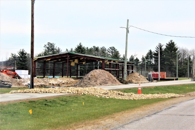 Construction of a fitness facility at the Fort McCoy running track is shown Nov. 12, 2020, on the cantonment area at Fort McCoy, Wis. MDM Construction, headquartered in Rockford, Ill., is the contractor for the construction. They were awarded the...