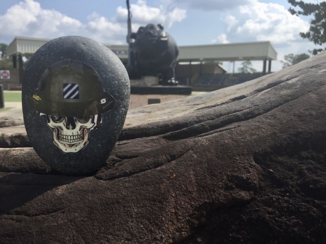 Leadership can often be seen in the small things. The &#34;Rock of the DOC,” created by Maj. Steven Orbon, 3rd Infantry Division, is an award given for support beyond the call of duty to the division operations center. (U.S. Army photo by Staff...