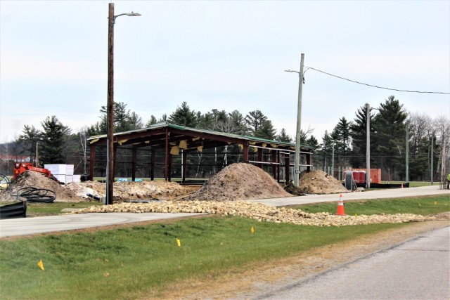 Construction of a fitness facility at the Fort McCoy running track is shown Nov. 12, 2020, on the cantonment area at Fort McCoy, Wis. MDM Construction, headquartered in Rockford, Ill., is the contractor for the construction. They were awarded the...