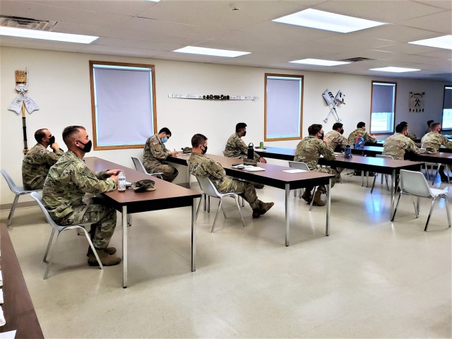 Students participate in a class as part of the Fort McCoy Cold-Weather Operations Course on Dec. 4, 2020, at Fort McCoy, Wis. This was the first day for class 21-01 to be in session. The course is coordinated by the Fort McCoy Directorate of...