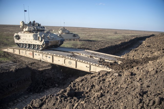 1st Infantry Division combined-arms Soldiers test Joint Assault Bridge