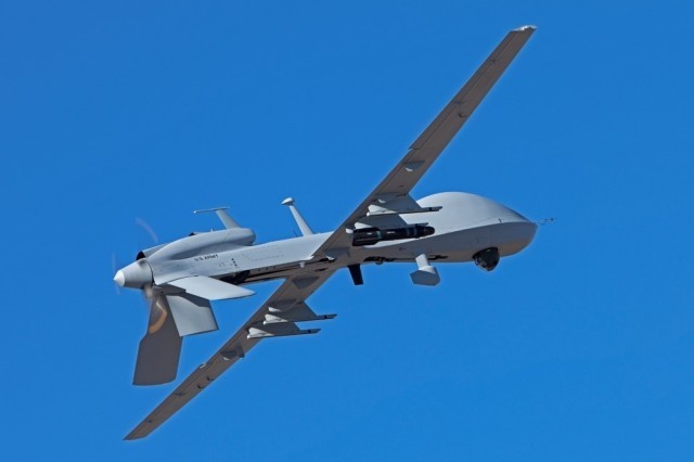 A Gray Eagle unmanned aircraft system (UAS) was the military-grade UAS used in the two-year project at Dugway Proving Ground to observe golden eagle nests. The project compared three observation methods to determine which one offered the most...
