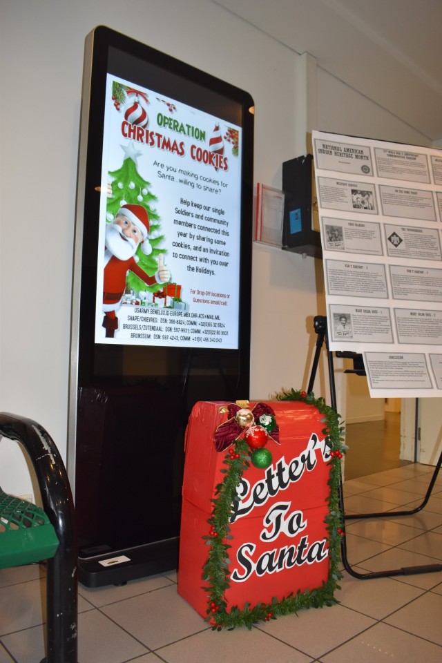 ZAVENTEM, Belgium -- Personnel with U.S. Army Garrison Benelux's Army Community Services are organizing Operation Christmas Cookie as part of the Make a Connection Campaign. "Christmas Cookie" takes cookies donated by community members to give to...