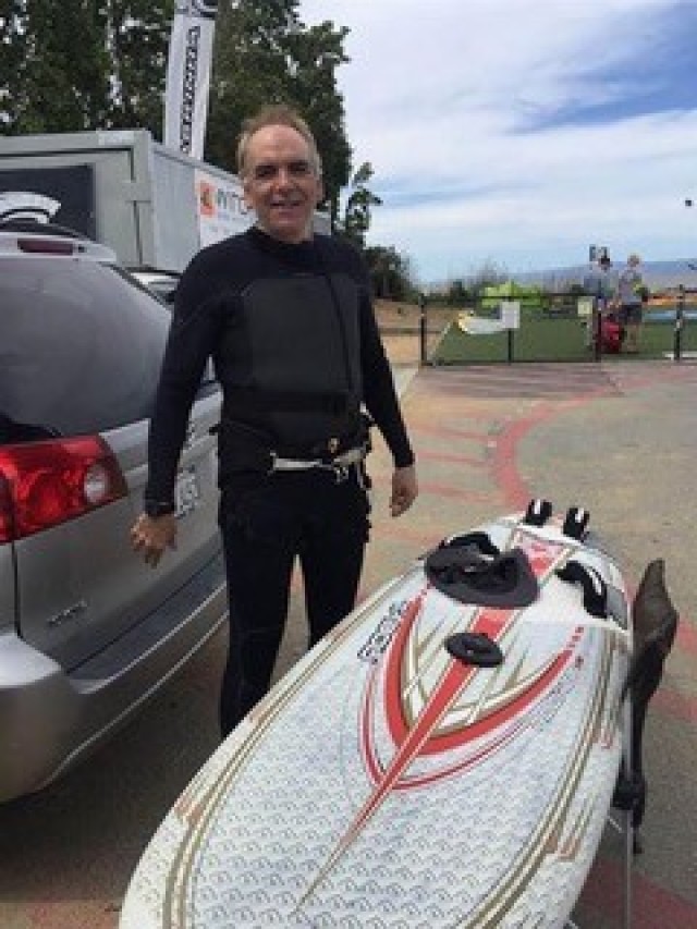 Dr. Mark TIschler is an avid windsurfer.