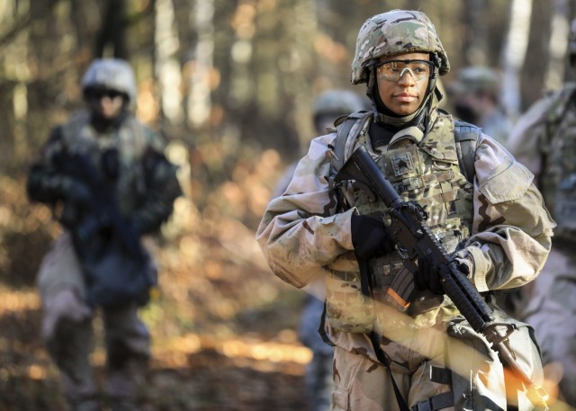 Over 300 personnel at Landstuhl Regional Medical Center participated in Operation Courageous Ascent, a training exercise designed to test medical operations in austere environments, Nov. 17-19. The exercise tested medical personnel on a variety of combat medical skills such as applying combat action tourniquets, casualty evacuation, dismounted patrolling, land navigation, movement under fire, communications protocol, identifying and reacting to improvised explosive devices and chemical, biological, radioactive and nuclear attacks.