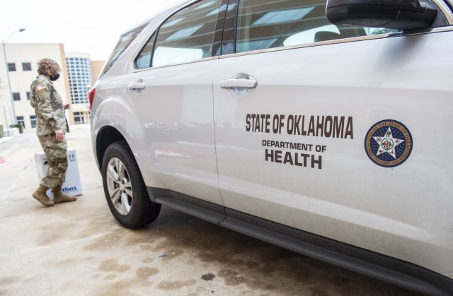 Oklahoma National Guard completes first COVID-19 vaccine delivery