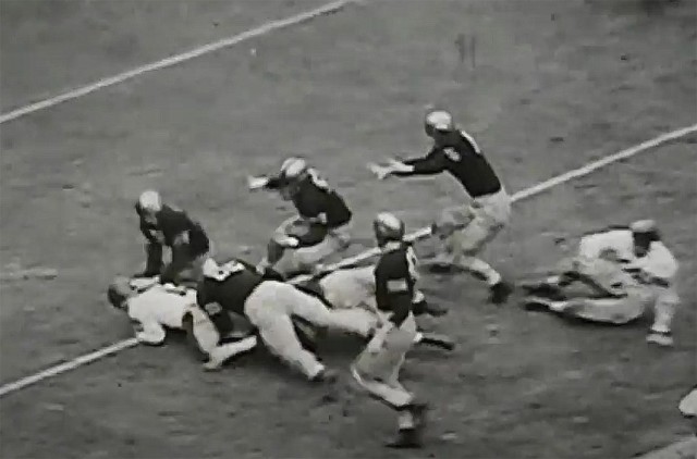 Both Army and Navy compiled historical wins over the years. However, since 1943, a game had not been played at Michie Stadium versus the Midshipmen. For former cadets who watched the game in ‘43, a win at Michie Stadium meant everything even waiting 77 years for it to happen. The moment of truth finally came Saturday with the long-awaited redemption as the Black Knights battled through four action-packed quarters to earn a victory over Navy, 15-0.  (Video screenshot)