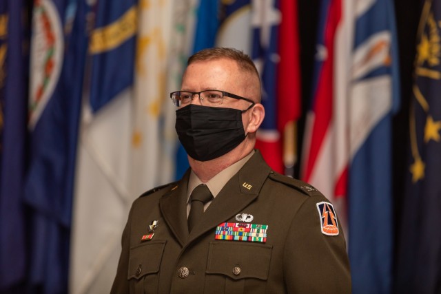 U.S. Army Reserve Brig. Robert Powell Jr poses for a photo during his promotion ceremony at Fort Gordon, Georgia, Dec. 15, 2020. With the promotion, Powell will serve as the deputy commanding general 335th Signal Command (Theater) (U.S. Army photo by Capt. David Gasperson)