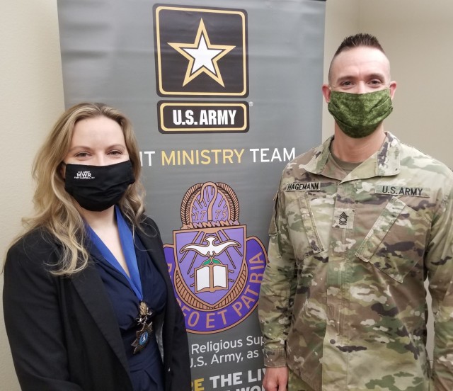IMCOM professional receives the Order of Aaron and Hur