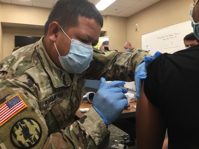 South Carolina National Guard administers COVID-19 vaccine