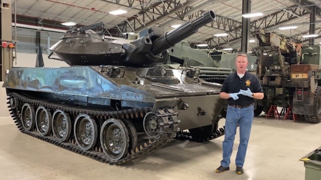 Tim Gilhool, U.S. Army Combined Arms Support Command Historian discusses the history of the M551 Sheridan Tank in the video series - Ordnance TSF: An Inside Look.