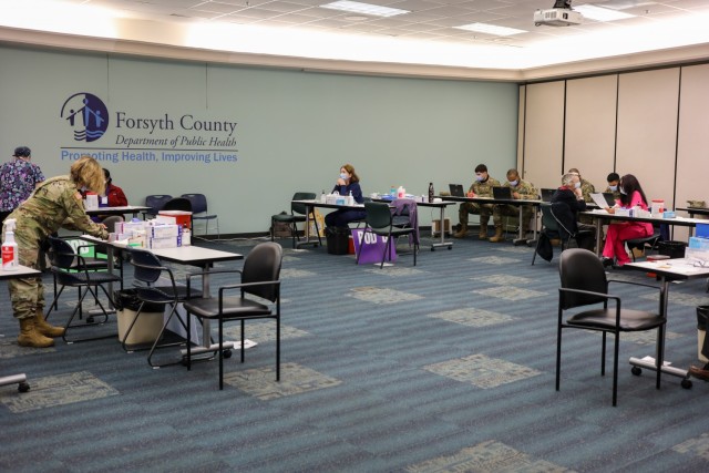 NCNG supports local health departments during COVID-19 vaccinations