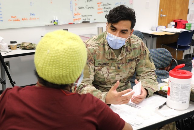 NCNG supports local health departments during COVID-19 vaccinations