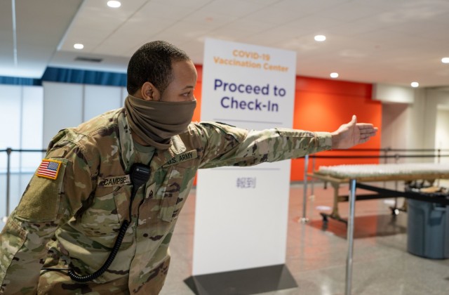 NY National Guard helps open massive vaccination site