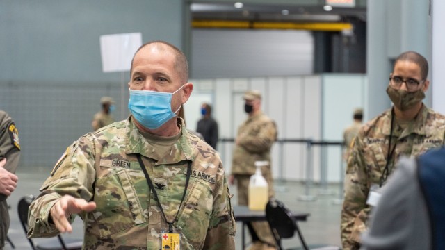 NY National Guard helps open massive vaccination site
