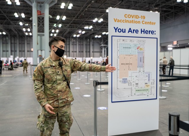 NY National Guard helps open massive vaccination site