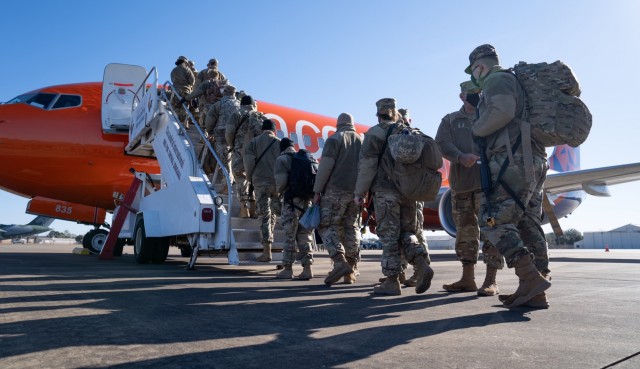 National Guard troops head to DC from as far away as Guam